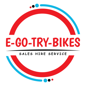 e go try bikes port stephens logo